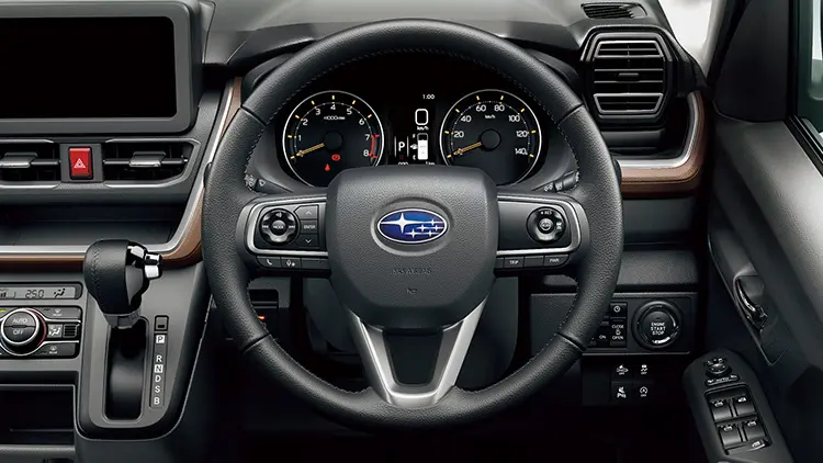 ステラ ZS 本革巻ステアリングホイール(六連星オーナメント・シルバー加飾付)