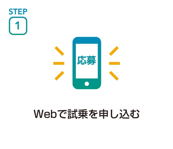 STEP1 Webで試乗を申し込む