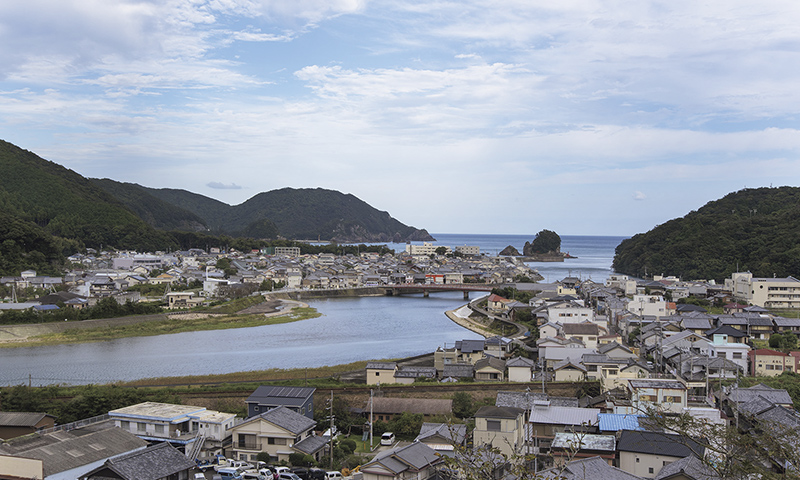 カートピア 薬王寺の瑜祇塔から見た美波町の風景 | SUBARU